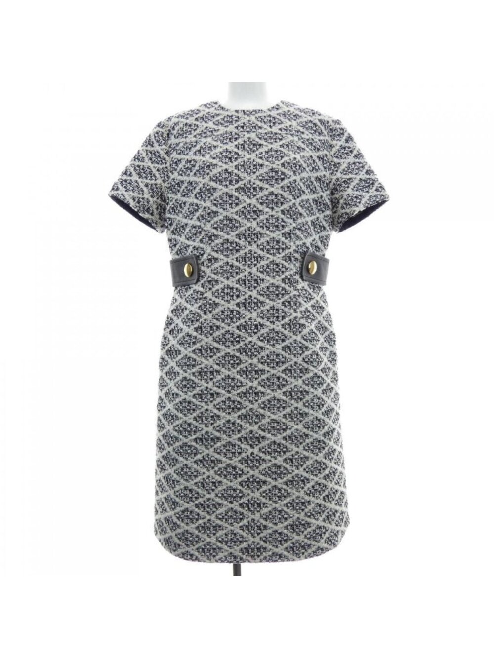 Louis Vuitton Maltage Tweed Martingale Dress